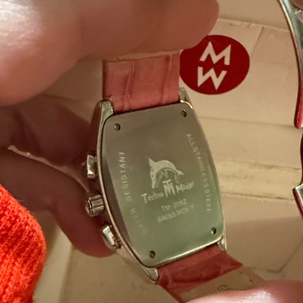Women's Silver and Pink Watch authentic - Picture 2 of 10